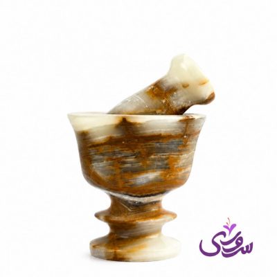 هاون سنگی پایه‌دار ۷×۷