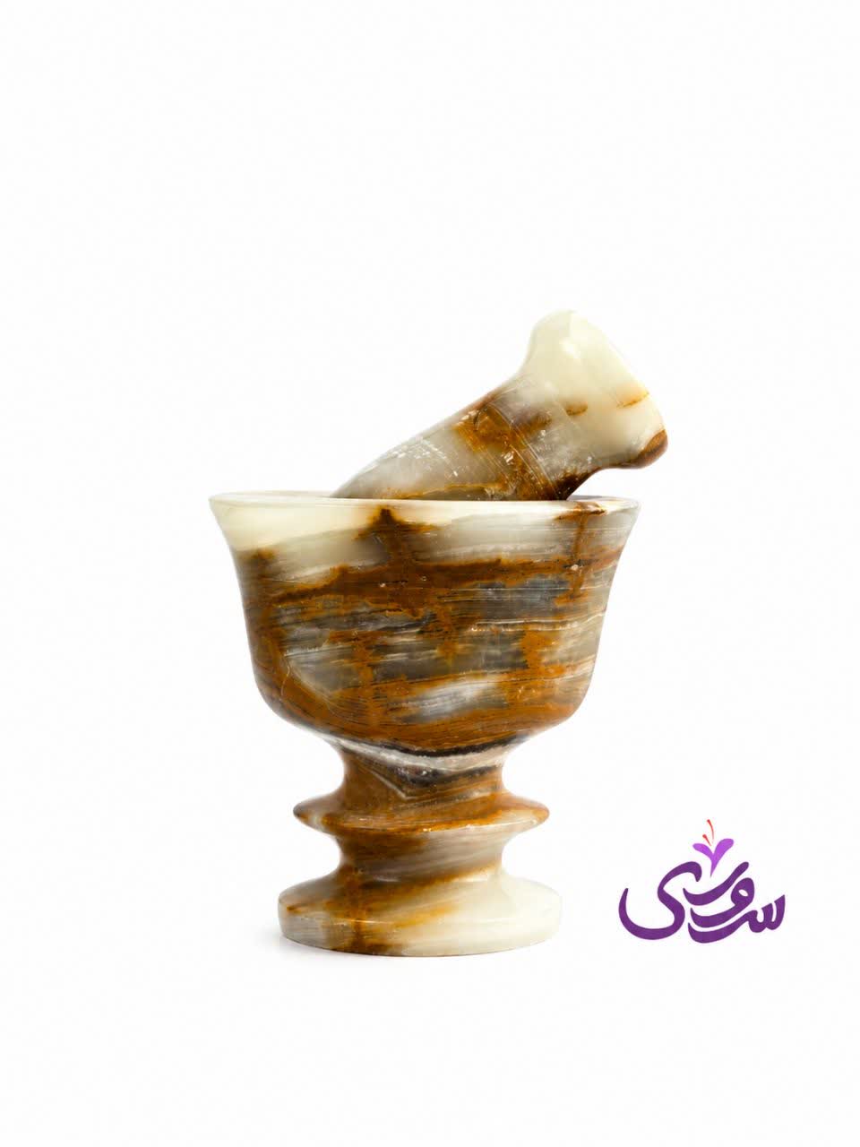 هاون سنگی پایه‌دار ۷×۷